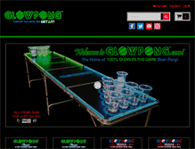 Tablet Screenshot of glowpong.com